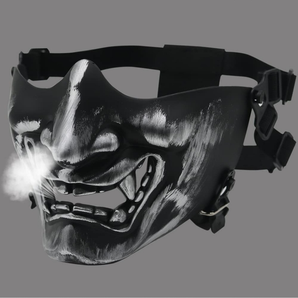 Fanjin Half Face Halloween Cosplay Mask - Picture 4 of 6